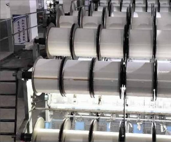 Yarn preparation line feeding knitting production in Fujian